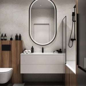 Gương treo nhà tắm truyền thống