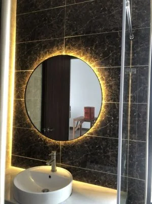 gương bồn rửa mặt led sang trọng