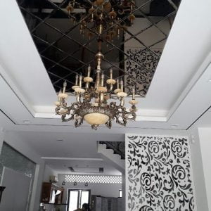 gương ghép trang trí sử dụng nhiều trong khách sạn, phòng khách, sảnh tòa nhà