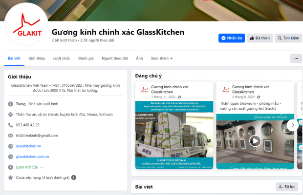 Fanpage Glasskitchen Việt Nam