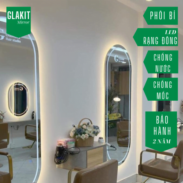 Gương cho salon tóc giá tốt mẫu đẹp