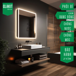 Gương cảm ứng thông minh hình vuông