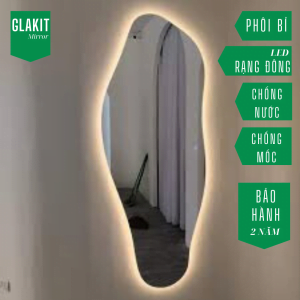 Gương Đèn Led Toàn Thân Hình Viên Đá 6 Gương soi toàn thân có đèn led