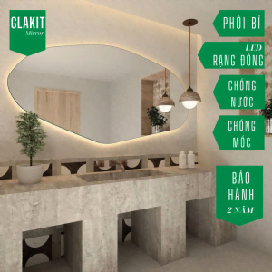 Gương Bàn Trang Điểm - Mẫu Decor Ngang Đẹp 9 Mẫu gương bàn phấn đẹp có led cảm ứng