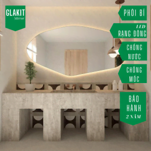 Gương Bàn Trang Điểm - Mẫu Decor Ngang Đẹp 3 Mẫu gương bàn trang điểm có đèn led đẹp