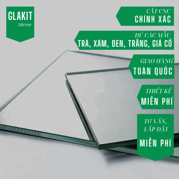 Gương mài xiết cạnh