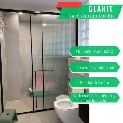 Vách kính nhà tắm cửa lùa 7 giá vách kính nhà tắm cửa lùa