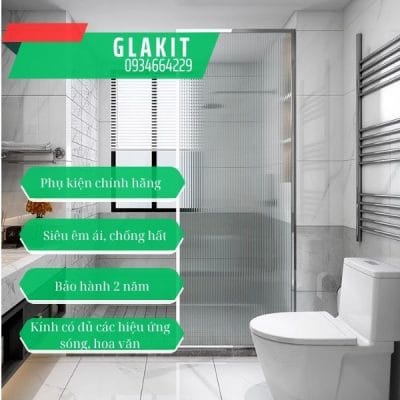 Vách kính nhà tắm không cửa 16 vách kính wc