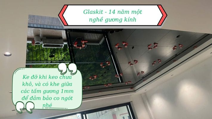 Tư vấn thi công lắp đặt trần gương an toàn miễn phí