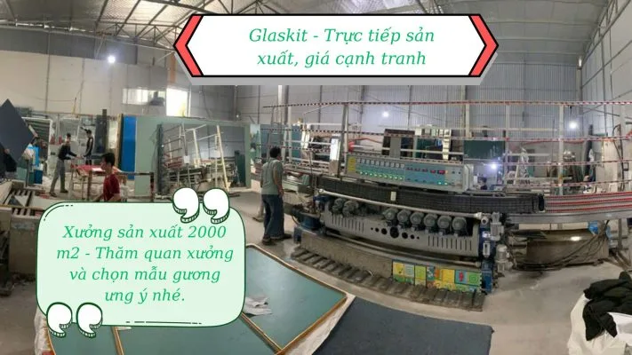 Thi công trần gương chuyên nghiệp - an toàn - giá tốt nhất thị trường 4 Xưởng sản xuất gương trần - công ty TNHH Glasskitchen Việt Nam