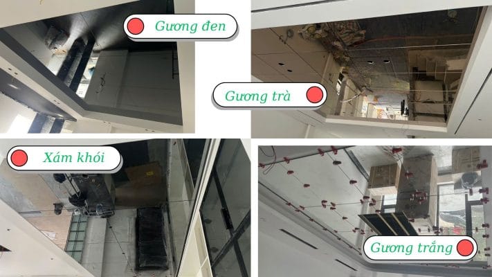 Thi công trần gương chuyên nghiệp - an toàn - giá tốt nhất thị trường 3 Trần gương an toàn với nhiều màu sắc để lựa chọn