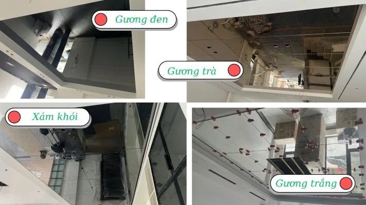 Thi công trần gương chuyên nghiệp - an toàn - giá tốt nhất thị trường 3 Trần gương an toàn với nhiều màu sắc để lựa chọn