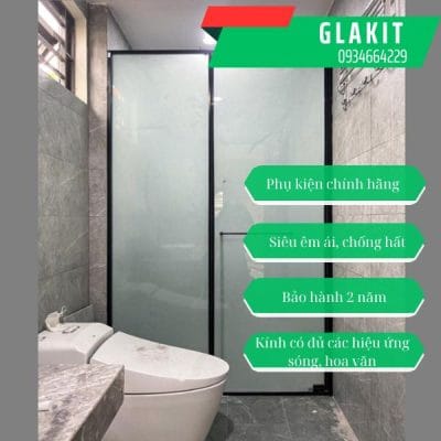Vách kính mờ phòng tắm 8 Tạo sự giêng tư cho vách kính nhà tắm kính mờ