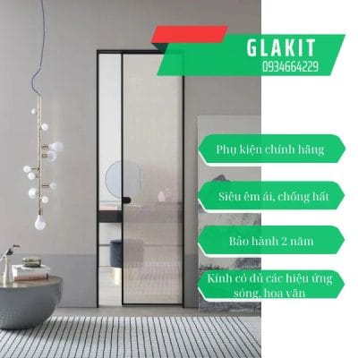 Vách kính mờ phòng tắm 9 kính sóng mờ linh hoạt trong thiết kế với hiều ứng dụng