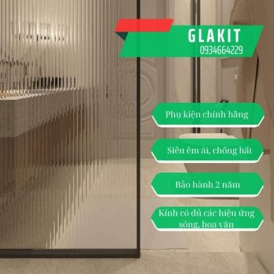 Vách kính mờ phòng tắm 15 Vách tắm kính mờ bộ thẳng